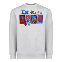 Heather Grey est 1776 Heavyweight Sweatshirt - Zillion Design Studio