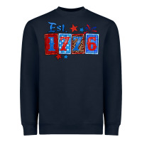 Navy est 1776 Heavyweight Sweatshirt - Zillion Design Studio