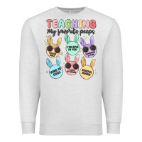 Oatmeal Heather teahing my favorite peeps Premium Sweatshirt - MaliasSmallBusiness