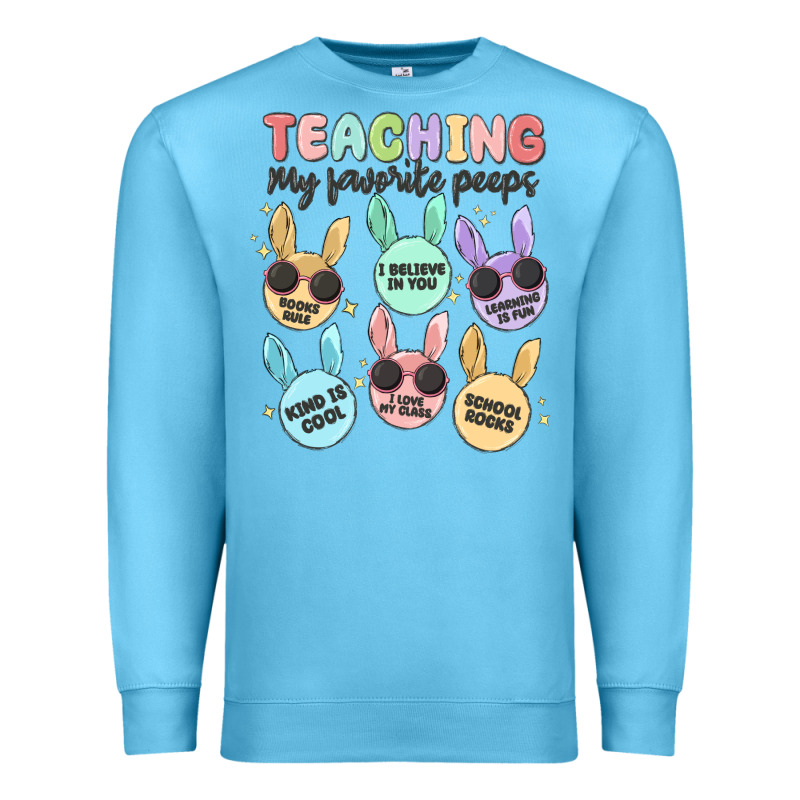 Teahing My Favorite Peeps Premium Sweatshirt by MaliasSmallBusiness | Teevron