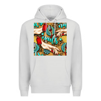 Hand And Nail Polish With Turquoise Gemstone And Leopard Seamless Patt Premium Hoodie | Teevron