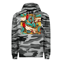 Slate Camo hand and nail polish with turquoise gemstone and leopard seamless patt Premium Hoodie - BundleAndBundleShop