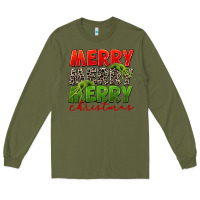 Army Green Merry christmas Long Sleeve Tee - FaDigitalArtStudio