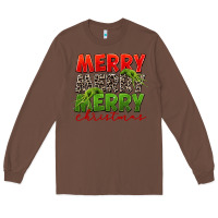 Chestnut Merry christmas Long Sleeve Tee - FaDigitalArtStudio