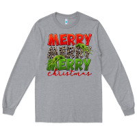 Heather Grey Merry christmas Long Sleeve Tee - FaDigitalArtStudio