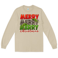 Mushroom Merry christmas Long Sleeve Tee - FaDigitalArtStudio