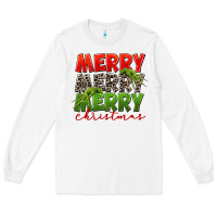 White Merry christmas Long Sleeve Tee - FaDigitalArtStudio