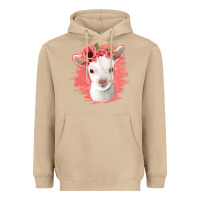 Mushroom floral baby goat Heavyweight Hoodie - Jasminsmagicworld