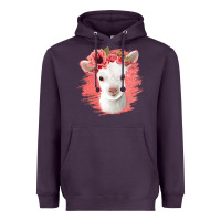 Floral Baby Goat Heavyweight Hoodie | Teevron