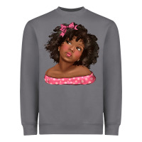 Storm afro black girlchild kiss with bow Heavyweight Sweatshirt - texasbilliewilder