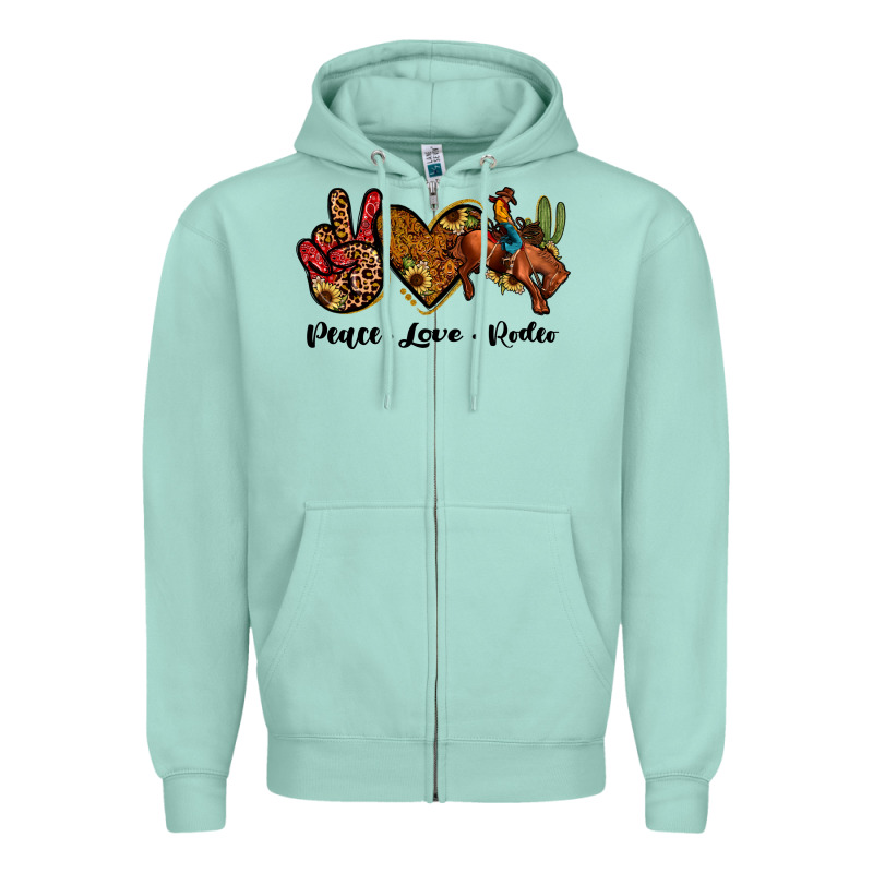 Peace Love Rodeo Zipper Hoodie by JahusDesignShop | Teevron