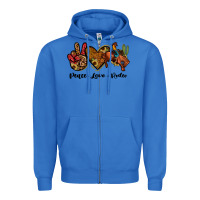 True Royal peace love rodeo Zipper Hoodie - JahusDesignShop