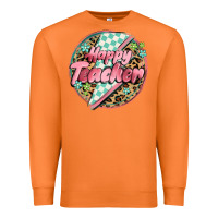 Carrot happy teacher lighting bolt Premium Sweatshirt - MaliasSmallBusiness