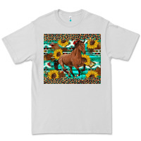 Dove Grey western horse sunflowers Premium Tee - Artiststas