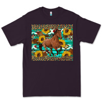 Plum western horse sunflowers Premium Tee - Artiststas