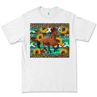 White western horse sunflowers Premium Tee - Artiststas