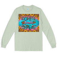 Matcha coffee teach repeat Long Sleeve Tee - HRA Design Shop