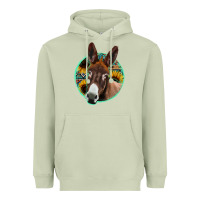 Matcha aztec backsground donkey Heavyweight Hoodie - Jasminsmagicworld