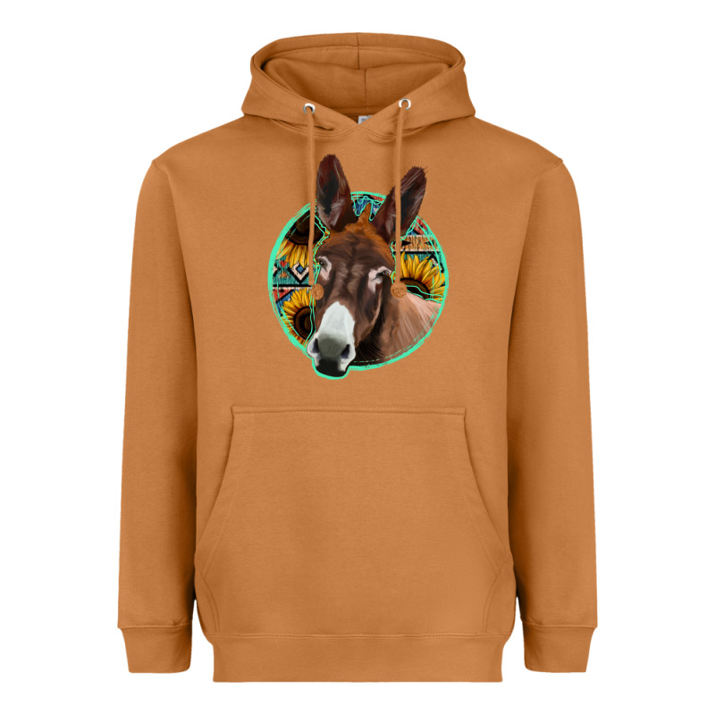 Aztec Backsground Donkey Heavyweight Hoodie by Jasminsmagicworld | Teevron