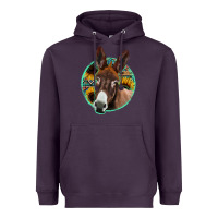Plum aztec backsground donkey Heavyweight Hoodie - Jasminsmagicworld