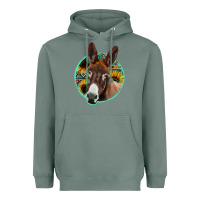 Sage aztec backsground donkey Heavyweight Hoodie - Jasminsmagicworld
