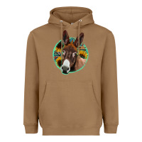 Toasted Coconut aztec backsground donkey Heavyweight Hoodie - Jasminsmagicworld