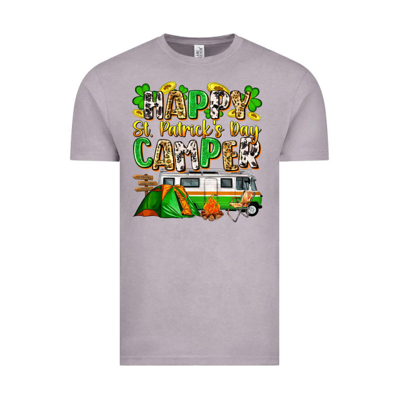 Happy St. Patrick's Day Camper Vintage Tee by Zillion Design Studio | Teevron