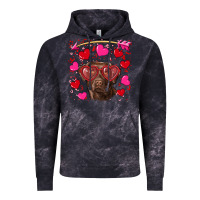Cloud Black Valentine's day  labrador retriever Vintage Hoodie - RanaPortraitStore