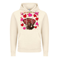 Vintage Artic Valentine's day  labrador retriever Vintage Hoodie - RanaPortraitStore