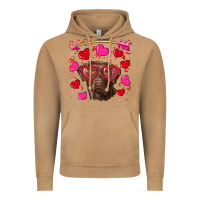 Vintage Camel Valentine's day  labrador retriever Vintage Hoodie - RanaPortraitStore