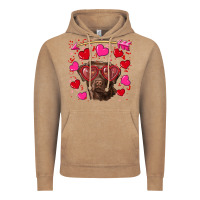 Vintage Coffee Valentine's day  labrador retriever Vintage Hoodie - RanaPortraitStore