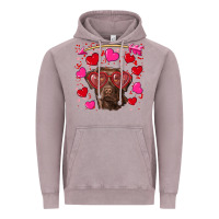 Vintage Zinc Valentine's day  labrador retriever Vintage Hoodie - RanaPortraitStore