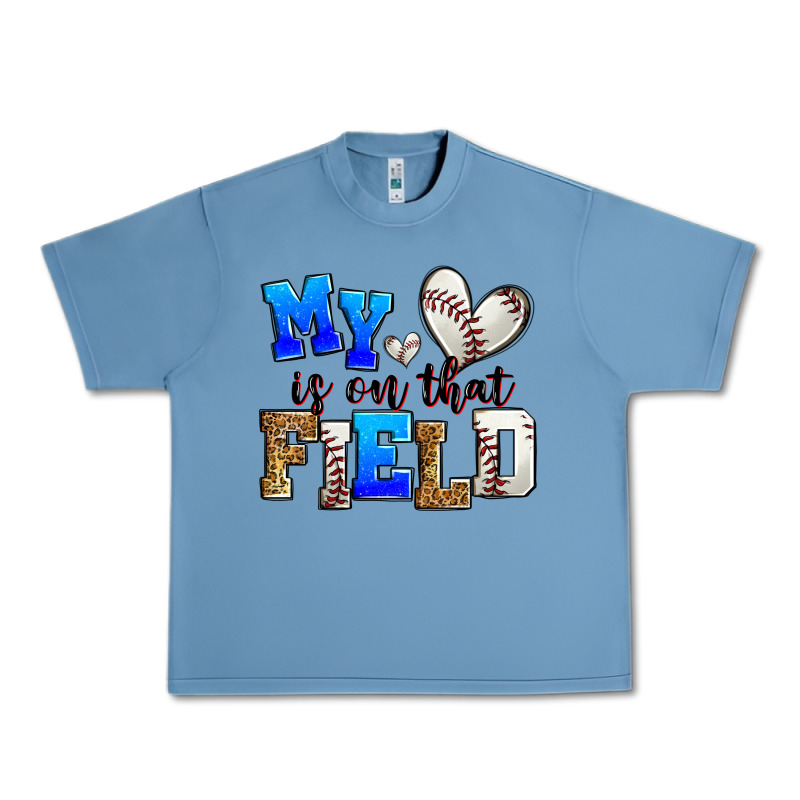 My Heart Is On That Field Baseball Urban Heavy Tee by Zillion Design Studio | Teevron