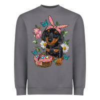 Storm Easter Dachshund Heavyweight Sweatshirt - RanaPortraitStore