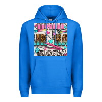 True Royal leopard and cowhide hair and curling iron with hearts and flowers seam Premium Hoodie - BundleAndBundleShop