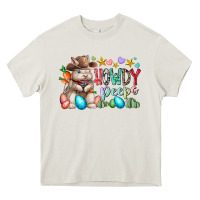 Cream howdy peeps Heavy Core Tee - RacoonDesign