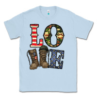 Dusty Blue loce army Classic Tee - CowhideDigitalArt