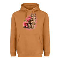 Meerkat floral cat Heavyweight Hoodie - Jasminsmagicworld