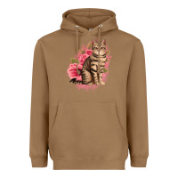 Toasted Coconut floral cat Heavyweight Hoodie - Jasminsmagicworld