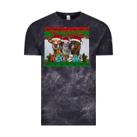 Cloud Black merry christmas heifers Vintage Tee - RanaPortraitStore