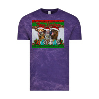 Cloud Purple merry christmas heifers Vintage Tee - RanaPortraitStore