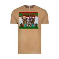 Merry Christmas Heifers Vintage Tee | Teevron
