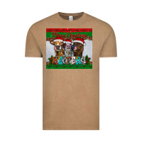 Vintage Coffee merry christmas heifers Vintage Tee - RanaPortraitStore