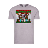 Vintage Zinc merry christmas heifers Vintage Tee - RanaPortraitStore