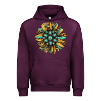 Mauve Wine Gemstone Sunflower Urban Hoodie - Bettercallsaul
