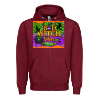 Burgundy bad witch vibes tumbler Zipper Hoodie - BundleAndBundleShop