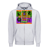 Heather Grey bad witch vibes tumbler Zipper Hoodie - BundleAndBundleShop