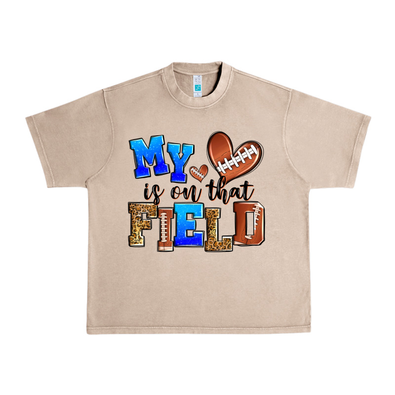 My Heart Is On That Field American Football Urban Heavy Tee by Zillion Design Studio | Teevron