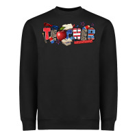 Black American teacher Heavyweight Sweatshirt - Zillion Design Studio