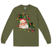 Army Green Louisiana map christmas santa Long Sleeve Tee - FaDigitalArtStudio